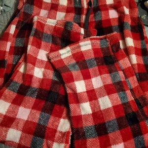 Pajama Pants Fleece Plaid